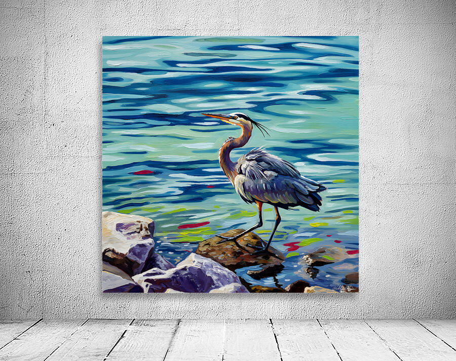 Great Blue Heron Wall Preview