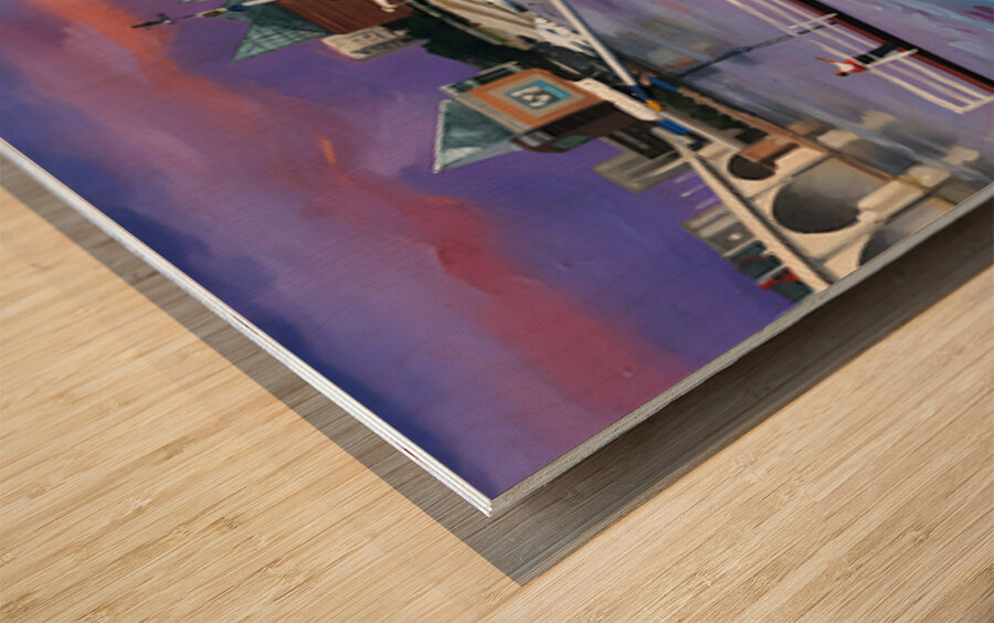 southern belle Wood print