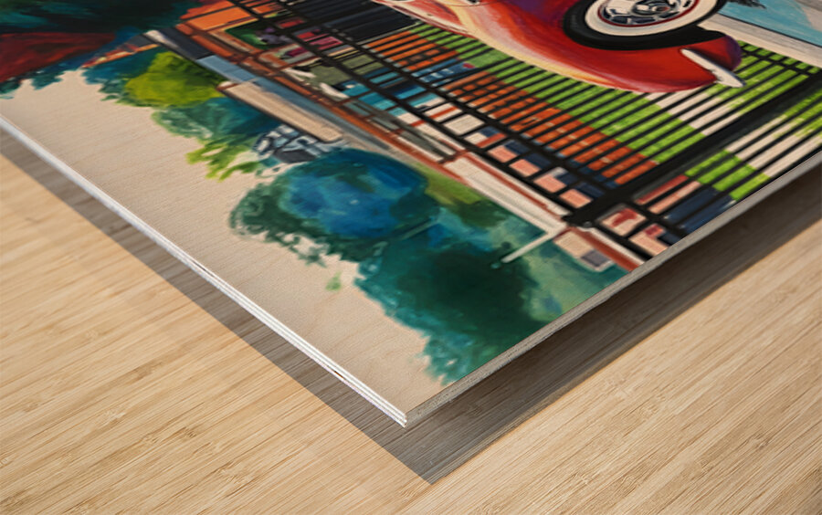 The Vette Impression sur bois