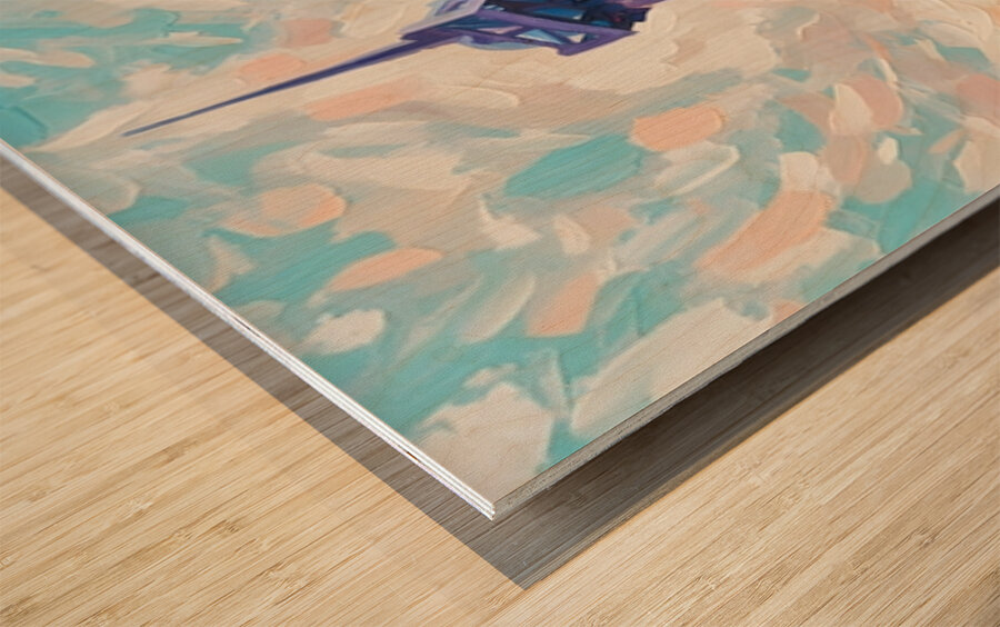 Westin Eiffel Tower Wood print