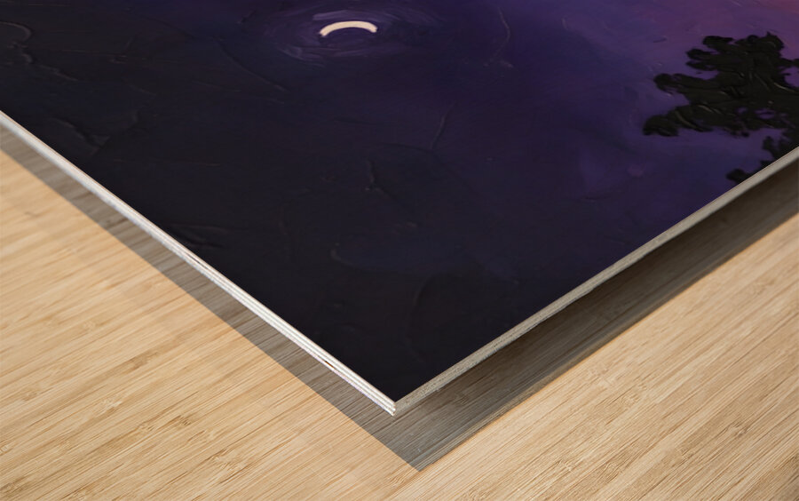 Cardboard Hill Wood print