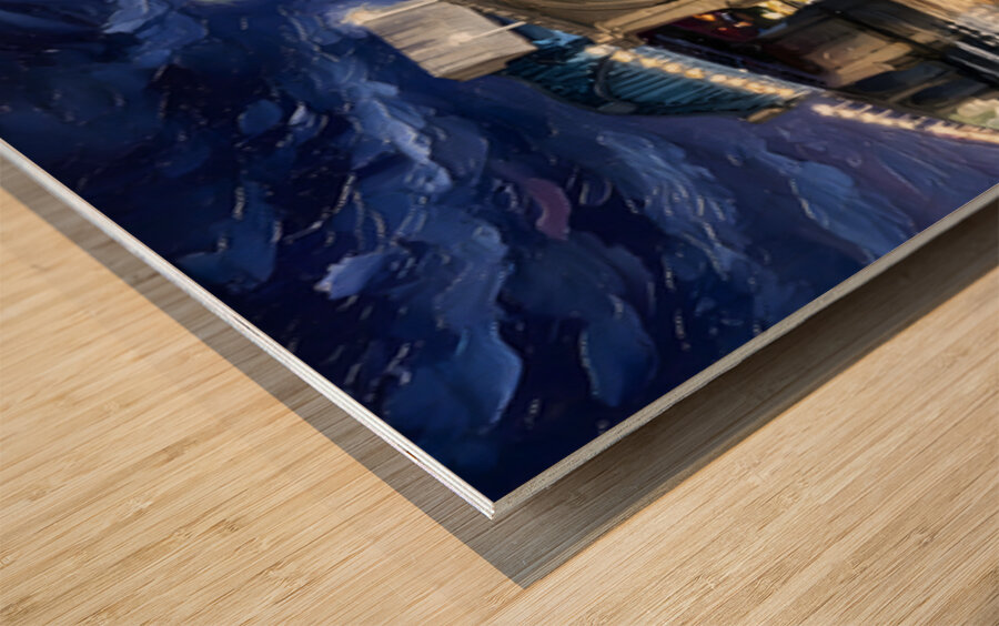 River Fountains Wood print