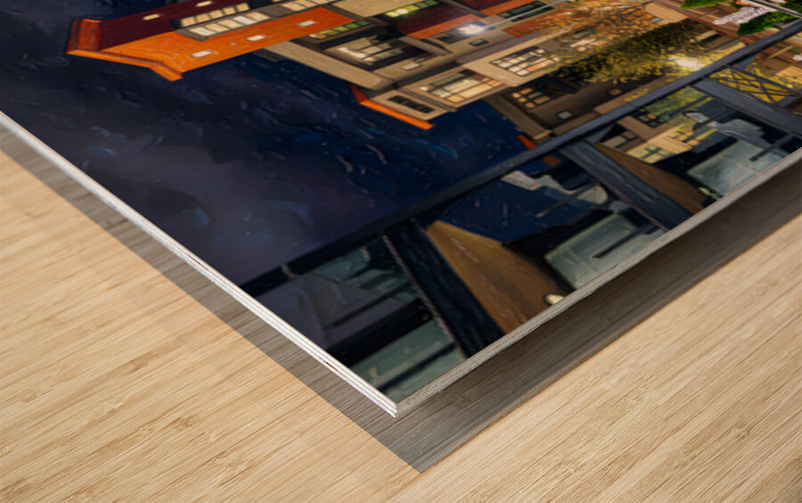 Walnut Walkway Wood print