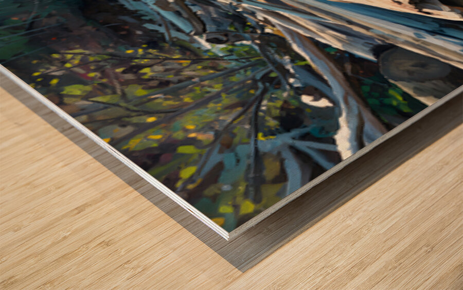 Along The Lake Wood print