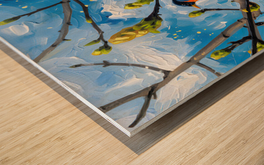 Bird In A Tree Wood print