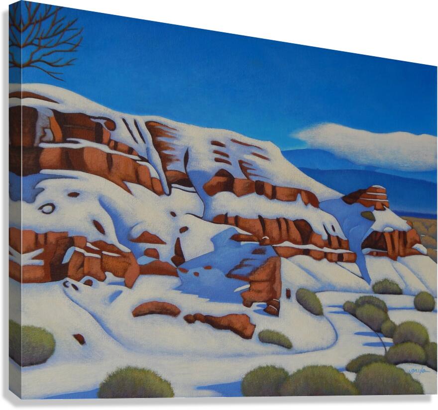 Snow on the Bluff Canvas Print