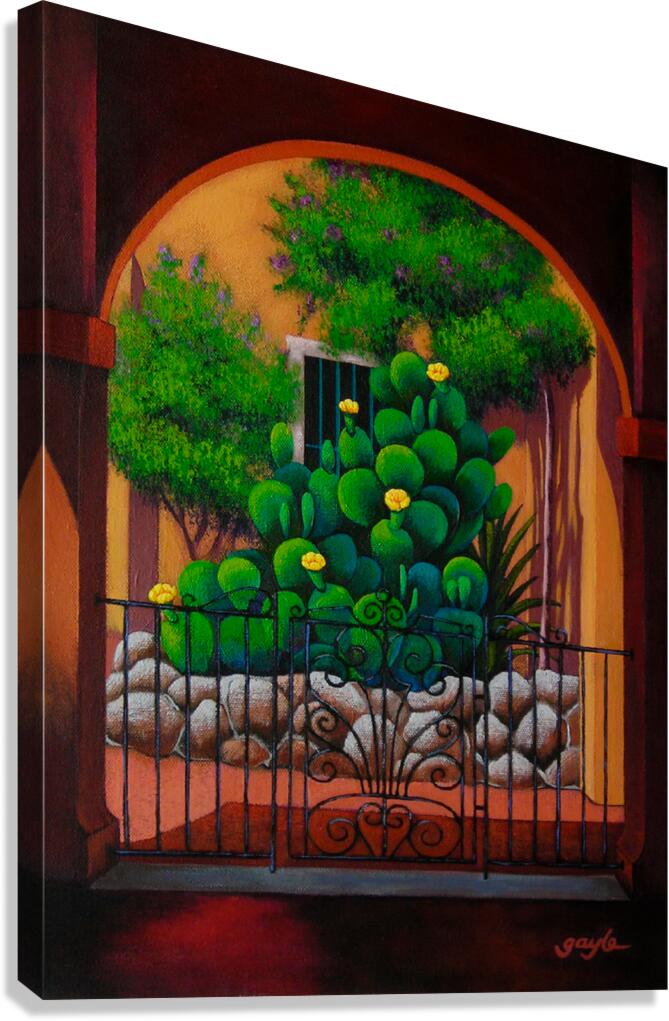 Through the Portico Canvas Print
