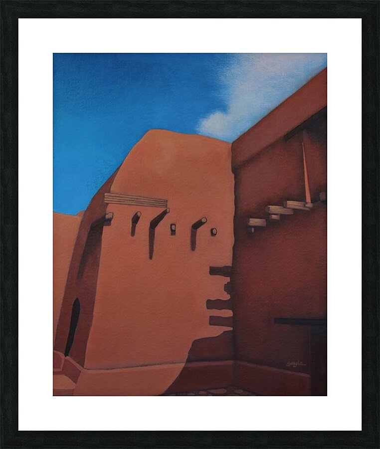 Adobe and Sky Picture Frame print