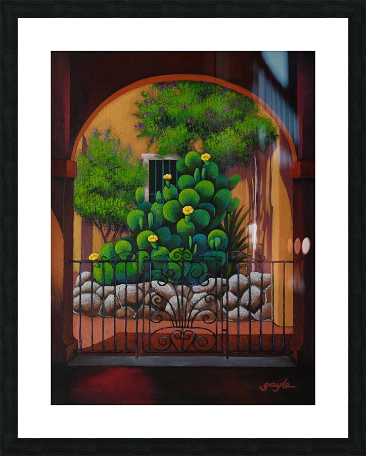 Through the Portico Picture Frame print