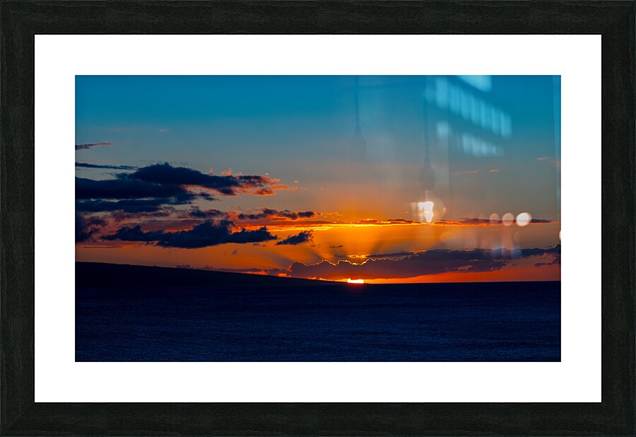 Sunset Maui 2024 Picture Frame print