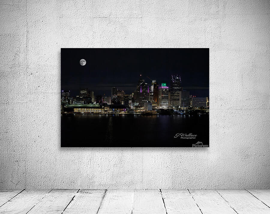 Moon over Detroit Wall Preview