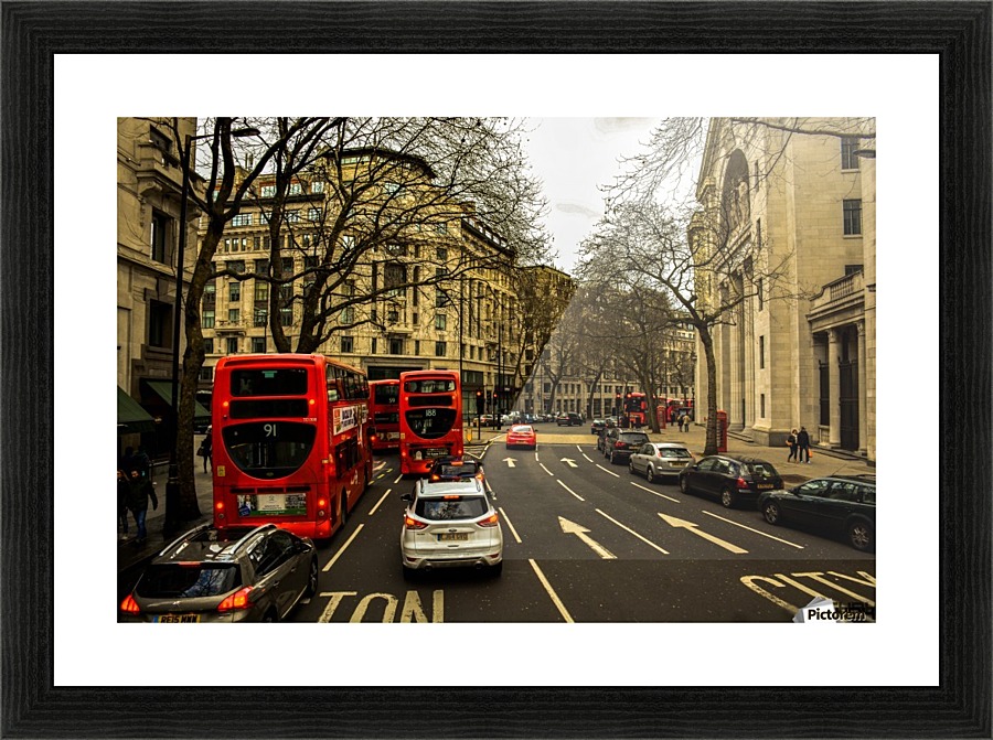 London Street Picture Frame print