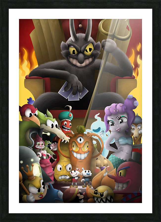 Cuphead Picture Frame print