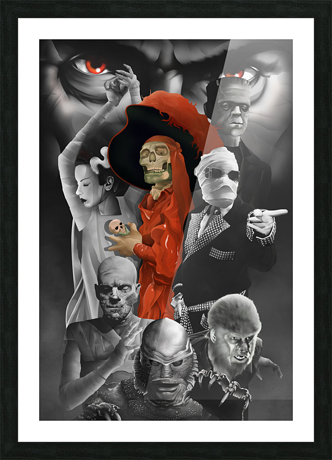 Universal Monsters Picture Frame print