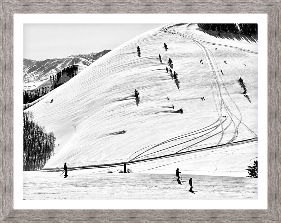 Skiers  Picture Frame print