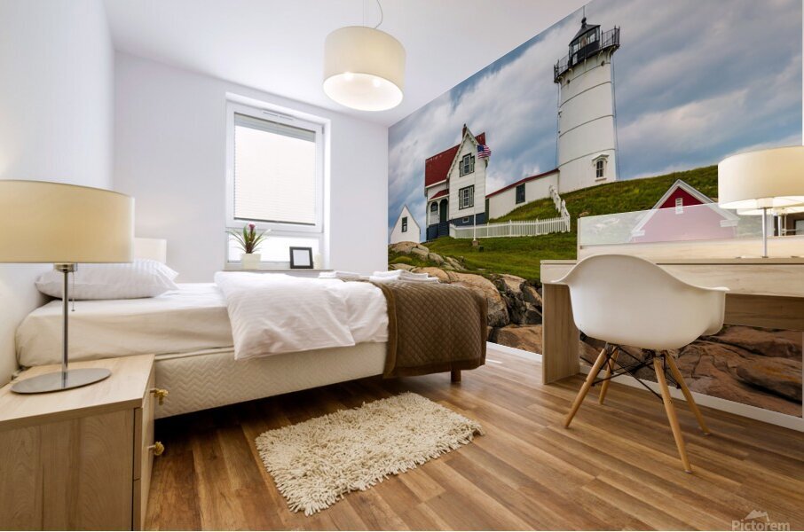 The Nubble Lighthouse Mural print