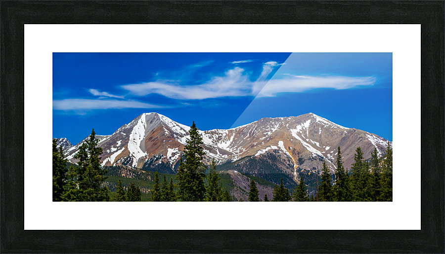 The Continental Divide Picture Frame print