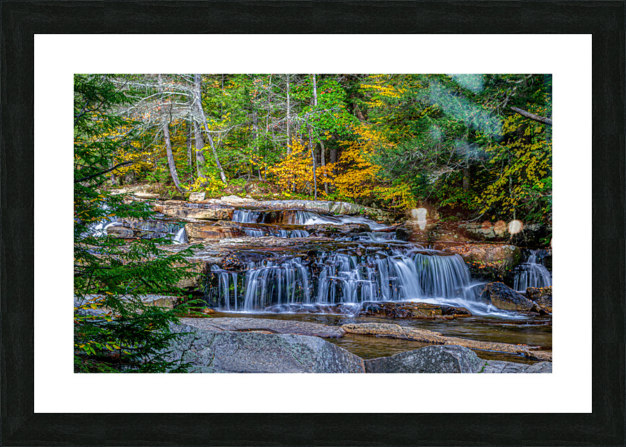waterfalls in forest Picture Frame print