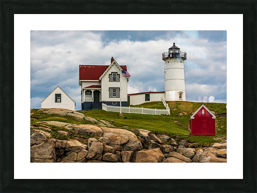 The Nubble Lighthouse Picture Frame print
