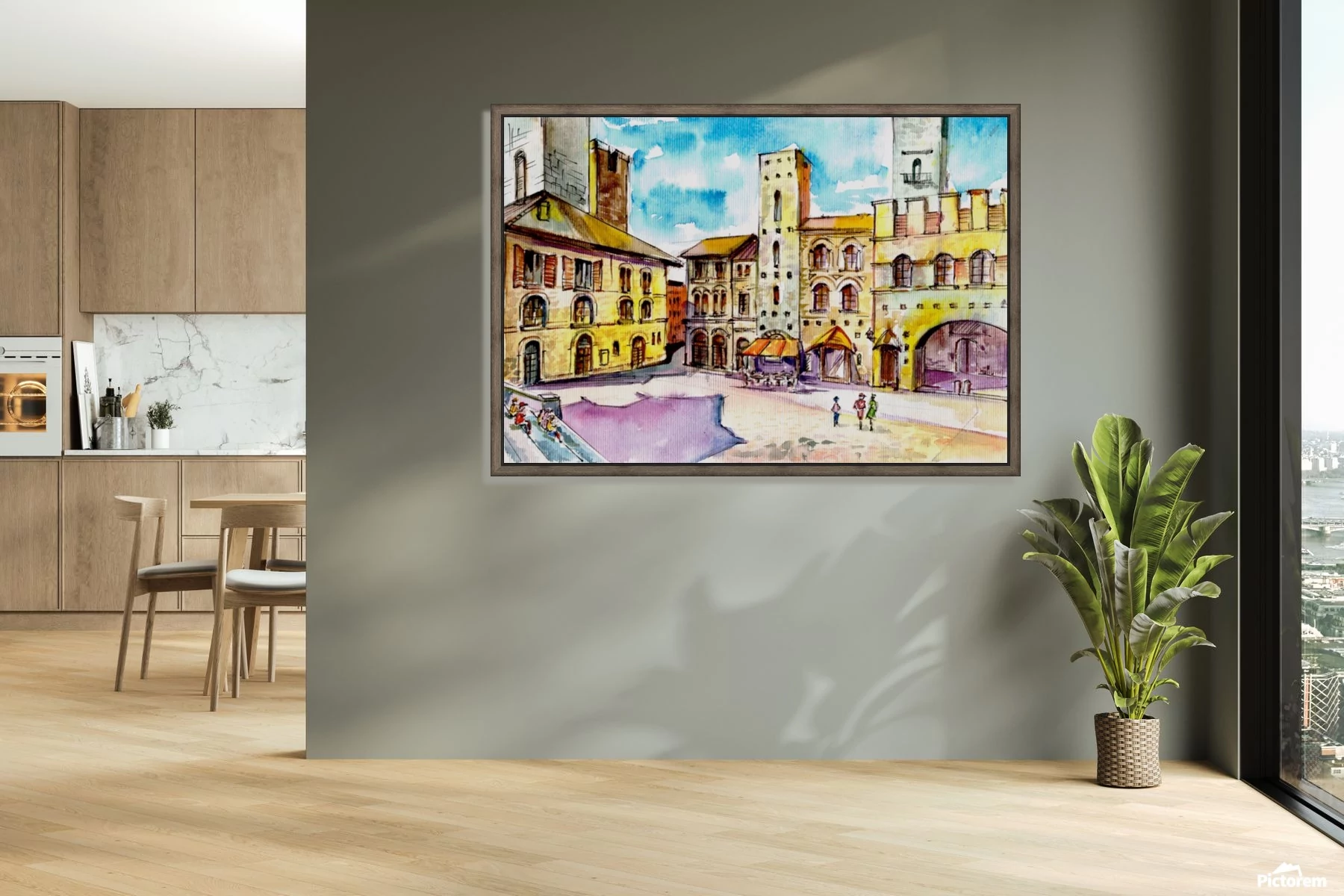 Ancient cosy tuscan town