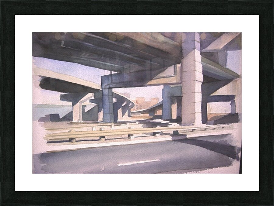 Highway Pretzel - Below Gardiner Expwy Picture Frame print