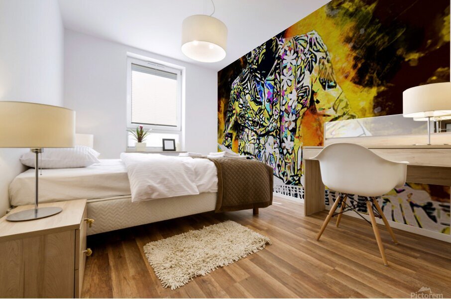Behind Blue Eyes Mural print