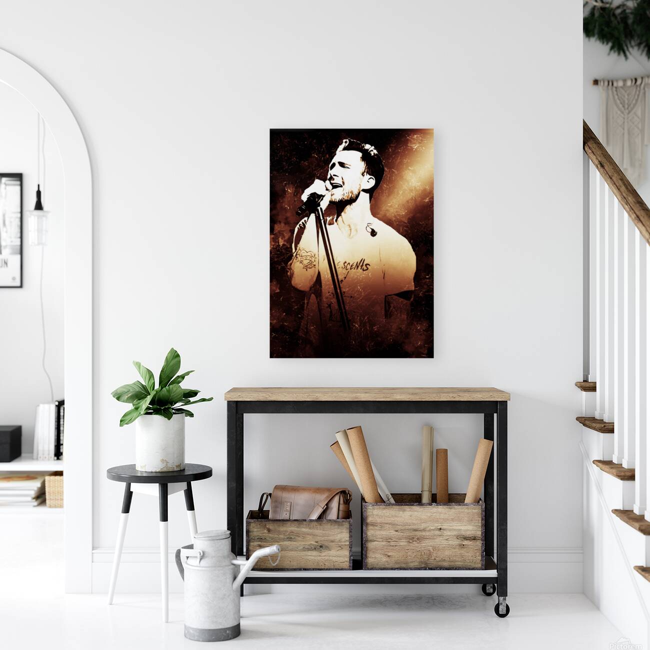 Adam Levine Grungeart Reproduction