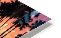 Neon Moon Beach Sunset HD Metal print