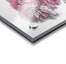 Tree on a hill, pink Acrylic print