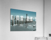 Groynes on beach Acrylic Print