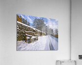 Winter Bench Acrylic Print