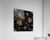 Clematis flowers surface patterns design Acrylic Print