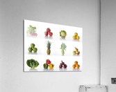 Veg on White Acrylic Print