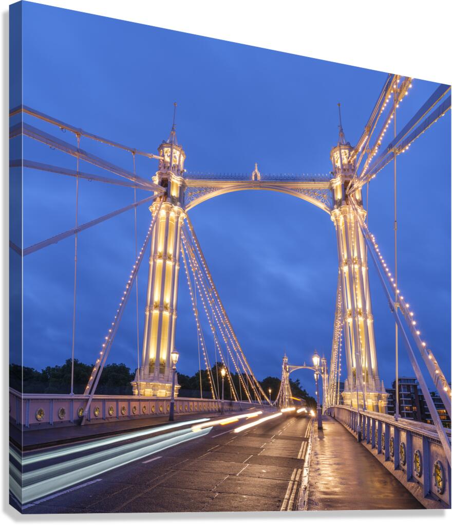 Albert Bridge at Night Canvas Print