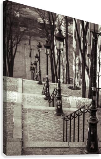 The famous staircase in Montmartre, Paris, France Canvas Print