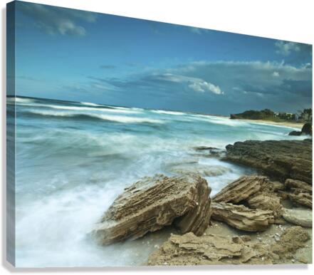 Rocks at sea Canvas Print