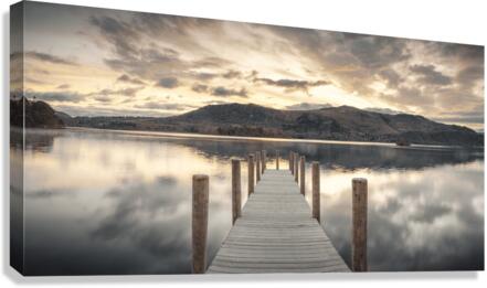 Derwentwater pier Canvas Print