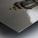 Street lamp with Big Ben in background, London, UK Metal print