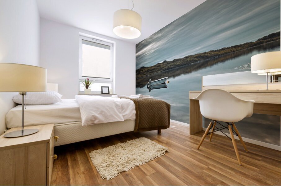 Boat in Water Mural print