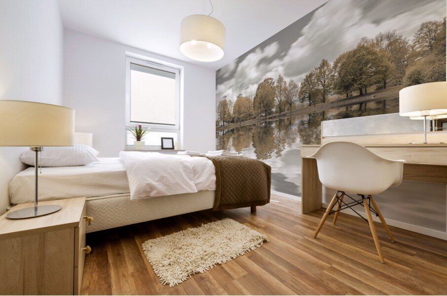 Lakeside Trees Mural print