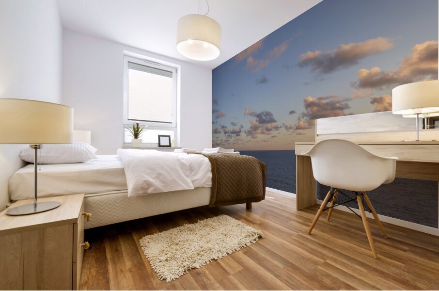 Beautiful sunset sky Mural print