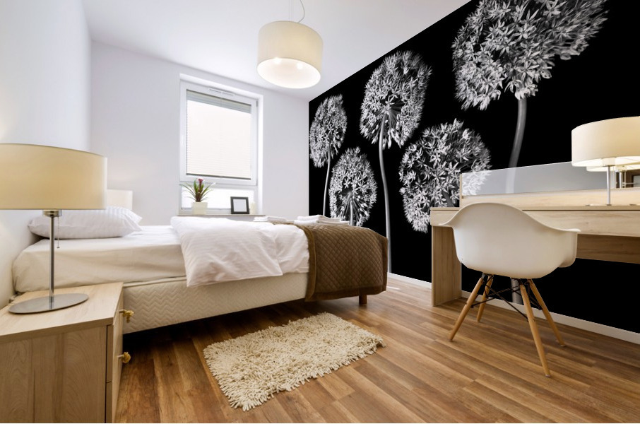 Allium flowers Mural print