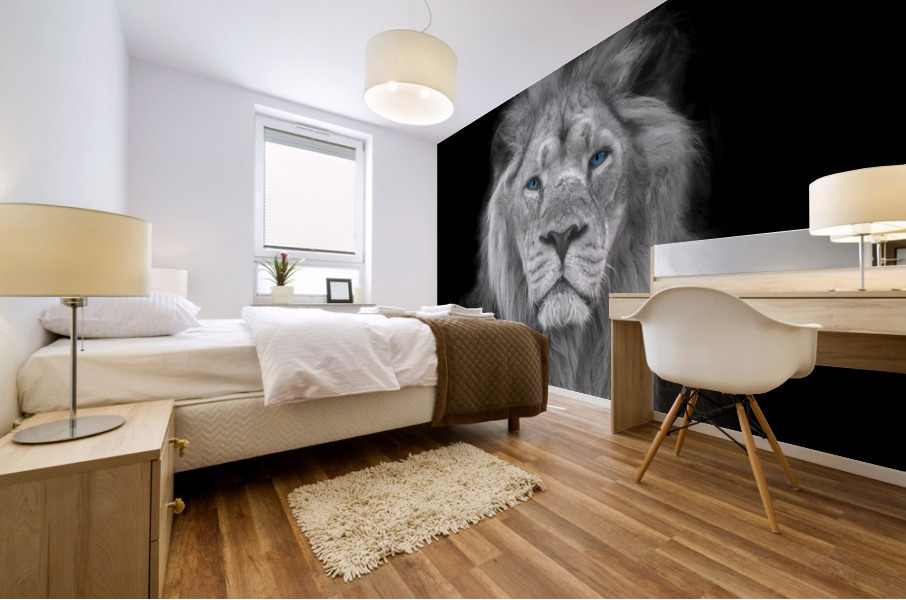 Lion face Impression murale