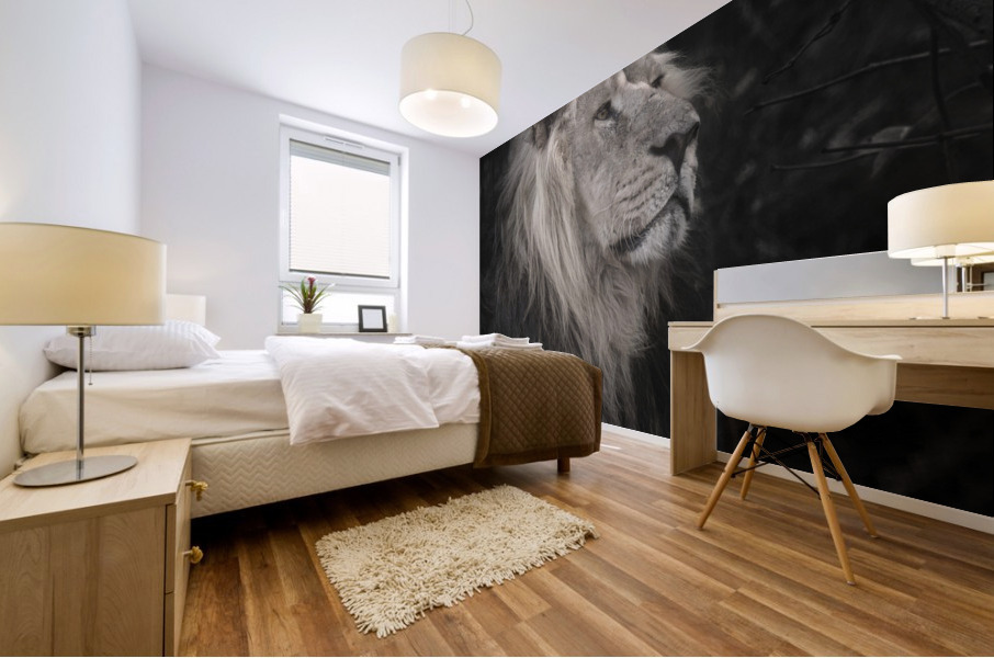 Lion Mural print
