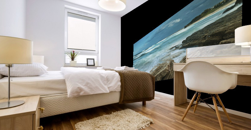 Rocks at sea Mural print