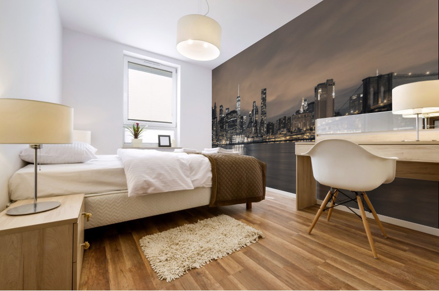 Lower Manhattan Skyline Mural print