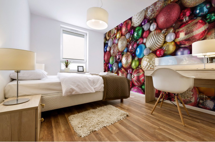 Christmas Baubles Mural print