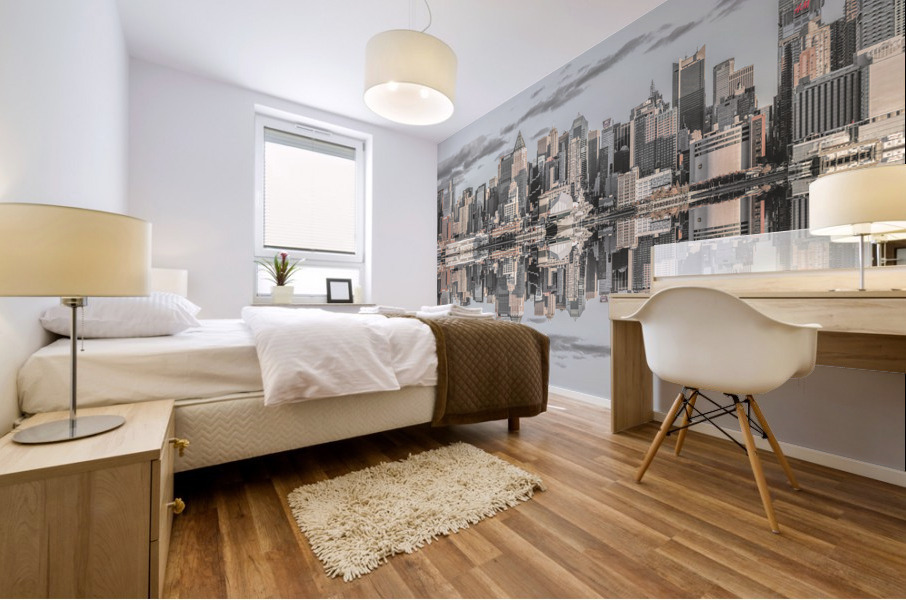 Manhattan Skyline Mural print