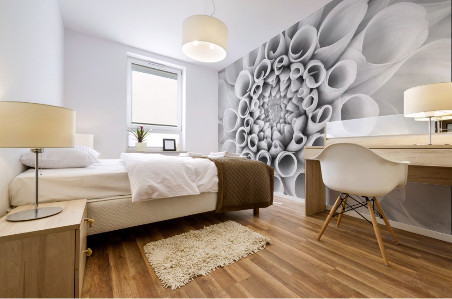 Coral Dahila Mural print