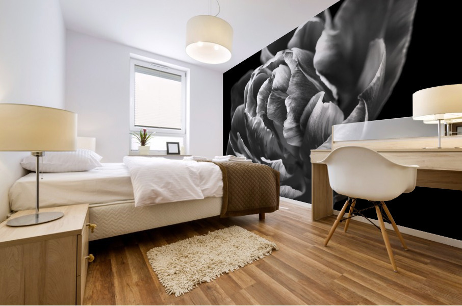 Monochromatic Serenity Mural print